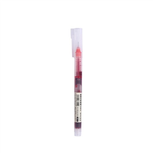 Wholesale straight liquid pen ballpoint pen large capacity 0.5 full needle head water-based signature pen student exam gel pen
