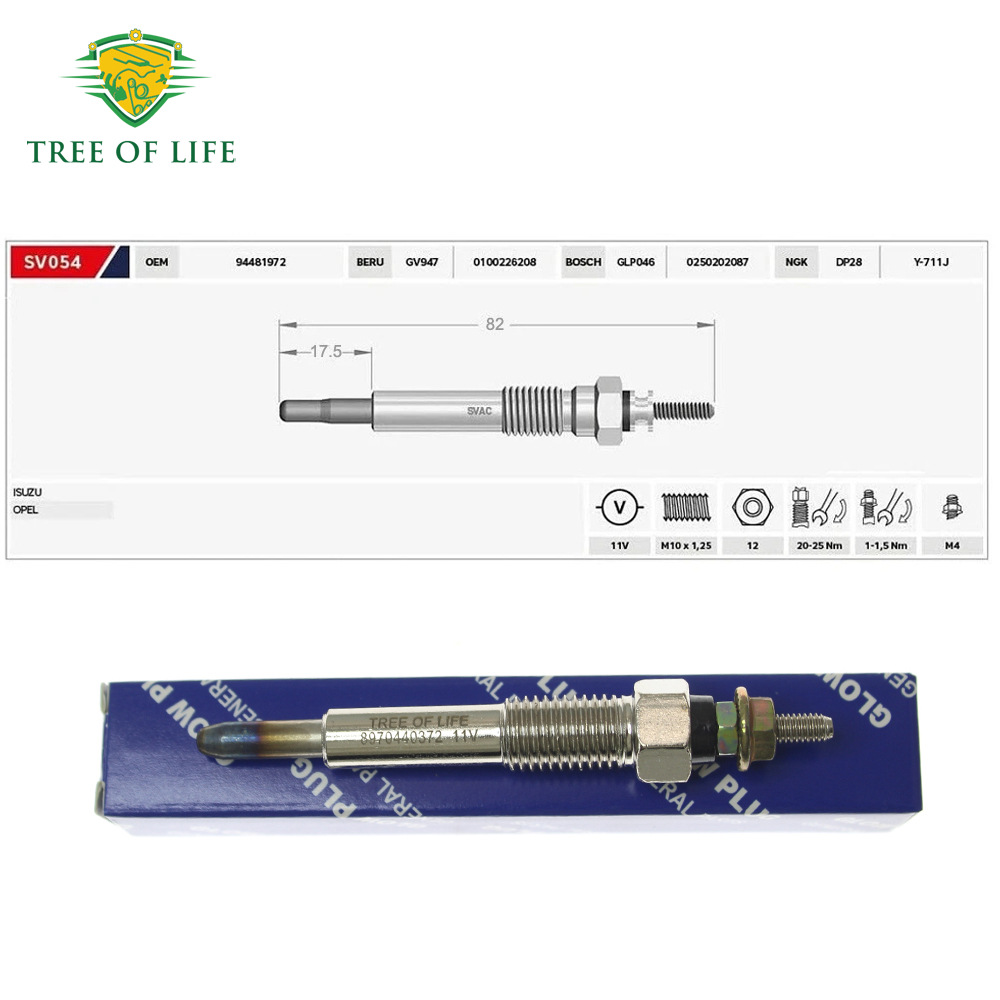 8970440372,1214042,1214085,1214310 is suitable for Isuzu Opel preheating plugs