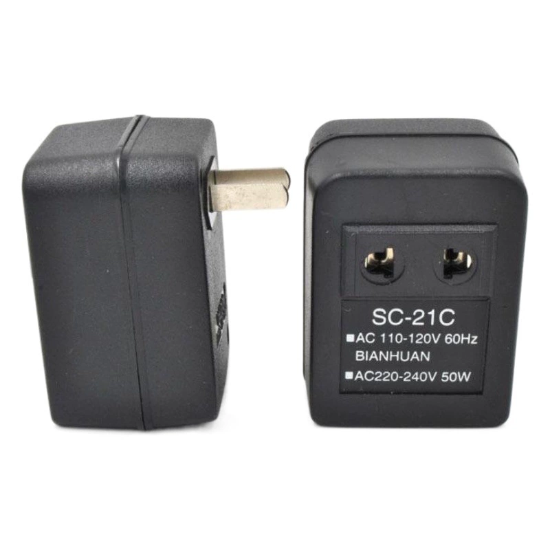 Новый силовой трансформатор 110 В на 220 В SC-21C Преобразователь мощности 50 Вт 110 В Использование 110 В
