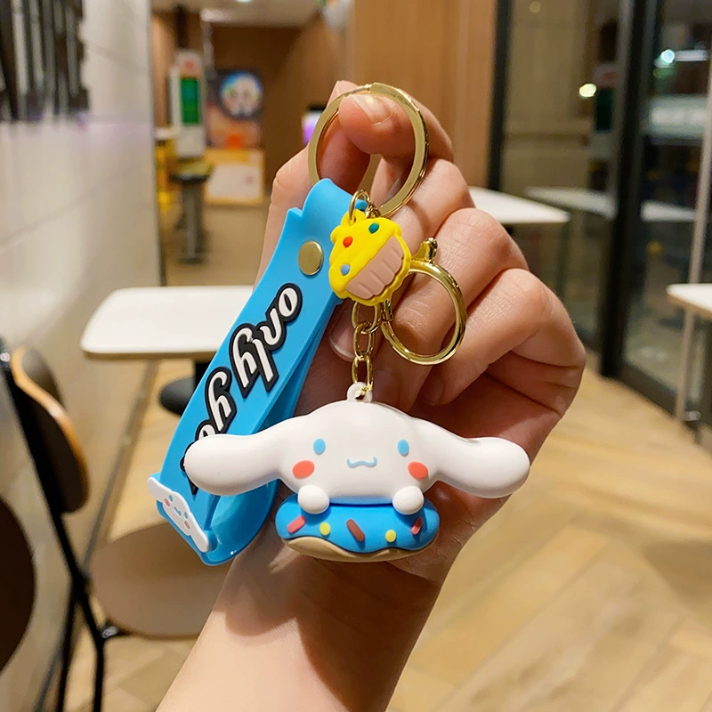 Кулон на брелке (Sanrio) Набор милых силиконовых подвесок — мягкие резиновые талисманчики, подарок на день рождения, различные персонажи