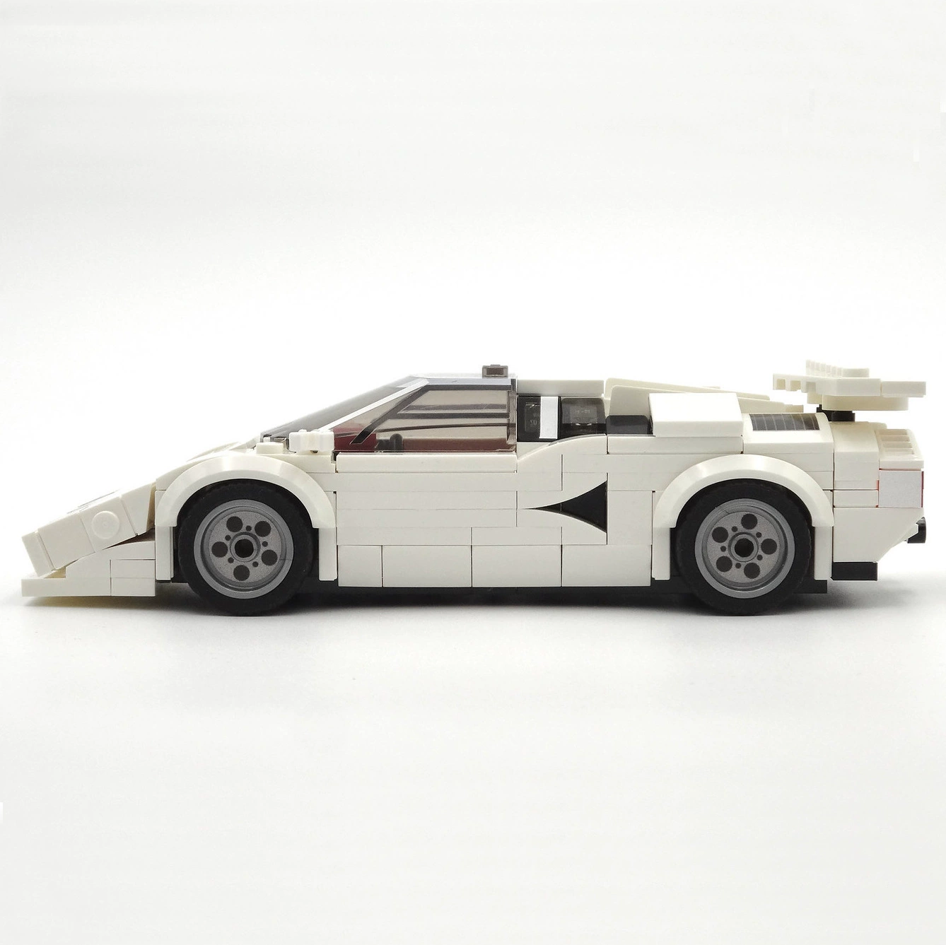跨-граница MOC мелкие части строительных блоков 91024 Голубой Боргини Countach совместимый с Lego суперкар гоночная серия