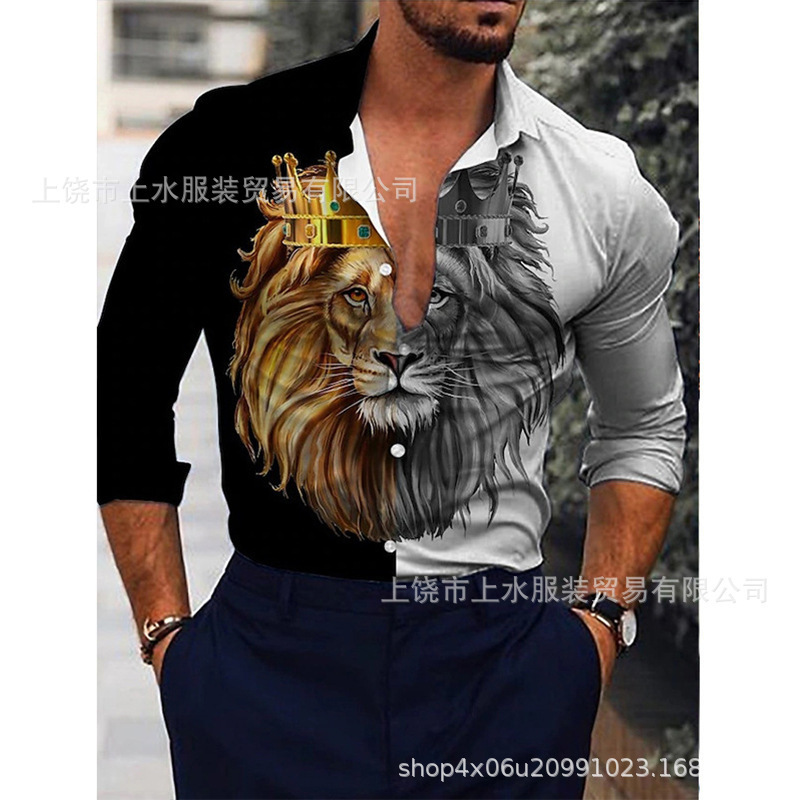 Stretch Bamboo Stretch Bamboo Foreign Trade Christmas Series 3D Printed Men's Fashion Long Sleeve Shirt Breathable and Plaid Stretch Bamboo Stretch Bamboo Foreign Trade Christmas Series 3D Printed Men's Fashion Long Sleeve Shirt Breathable and Plaid