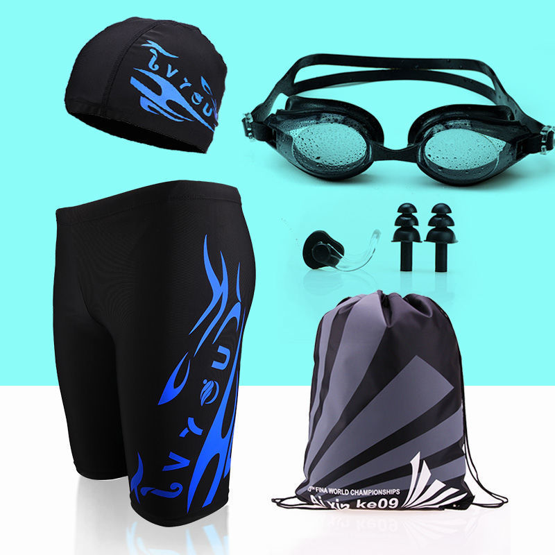 Bañador de Boxer para Hombre de Nailon Secado Rápido para Natación