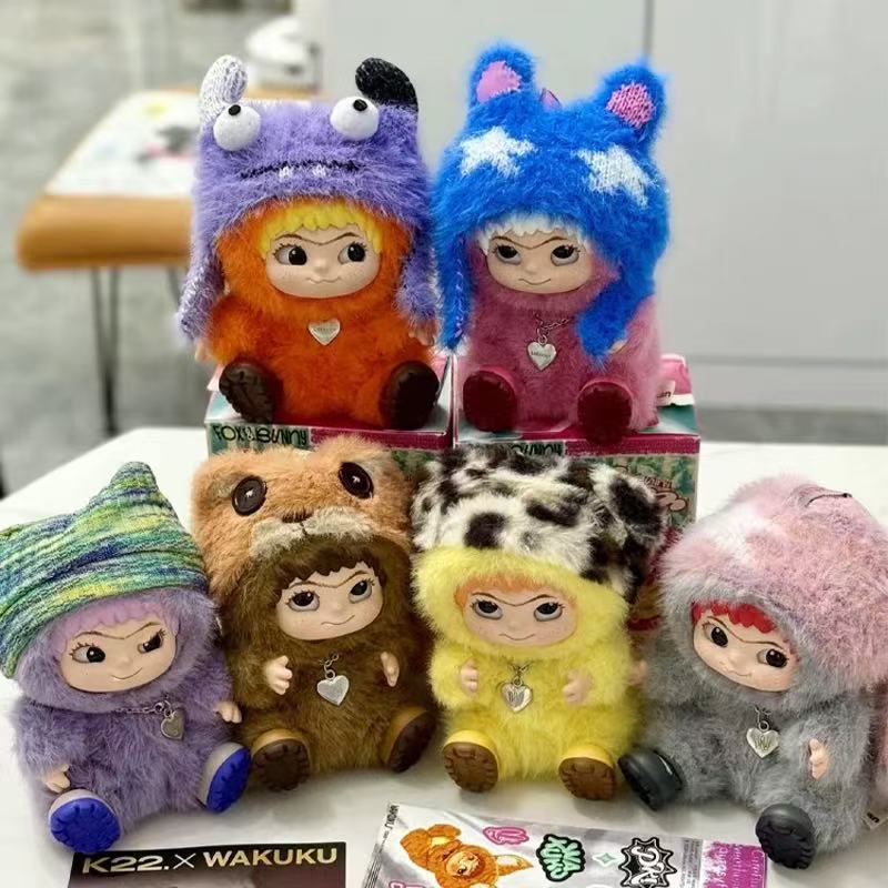 2026 WA sombrero lana serie de fiesta de moda de moda de la mano decoración caja ciega muñeca de peluche regalos para chicas