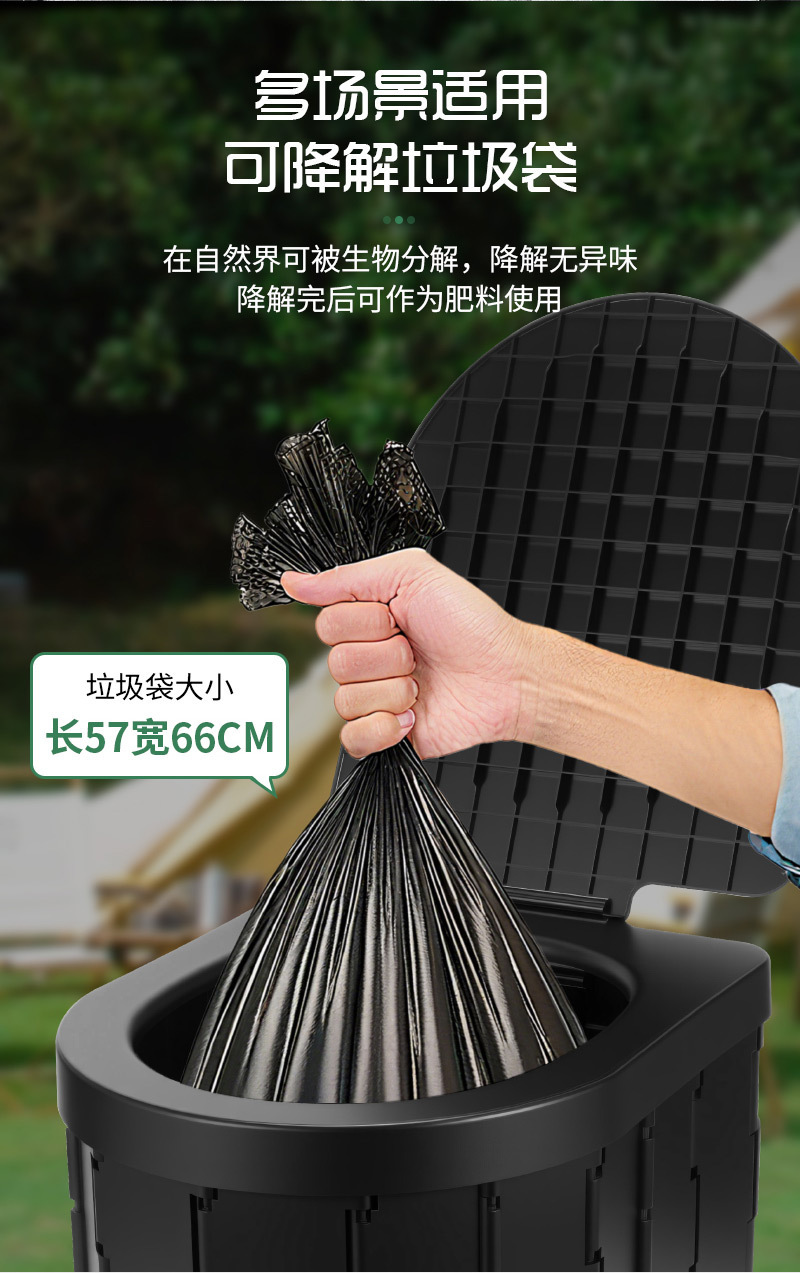 Car Accessories Folding Toilet Portable Commode Vehicle Emergency Toilet Rv Mobile Toilet