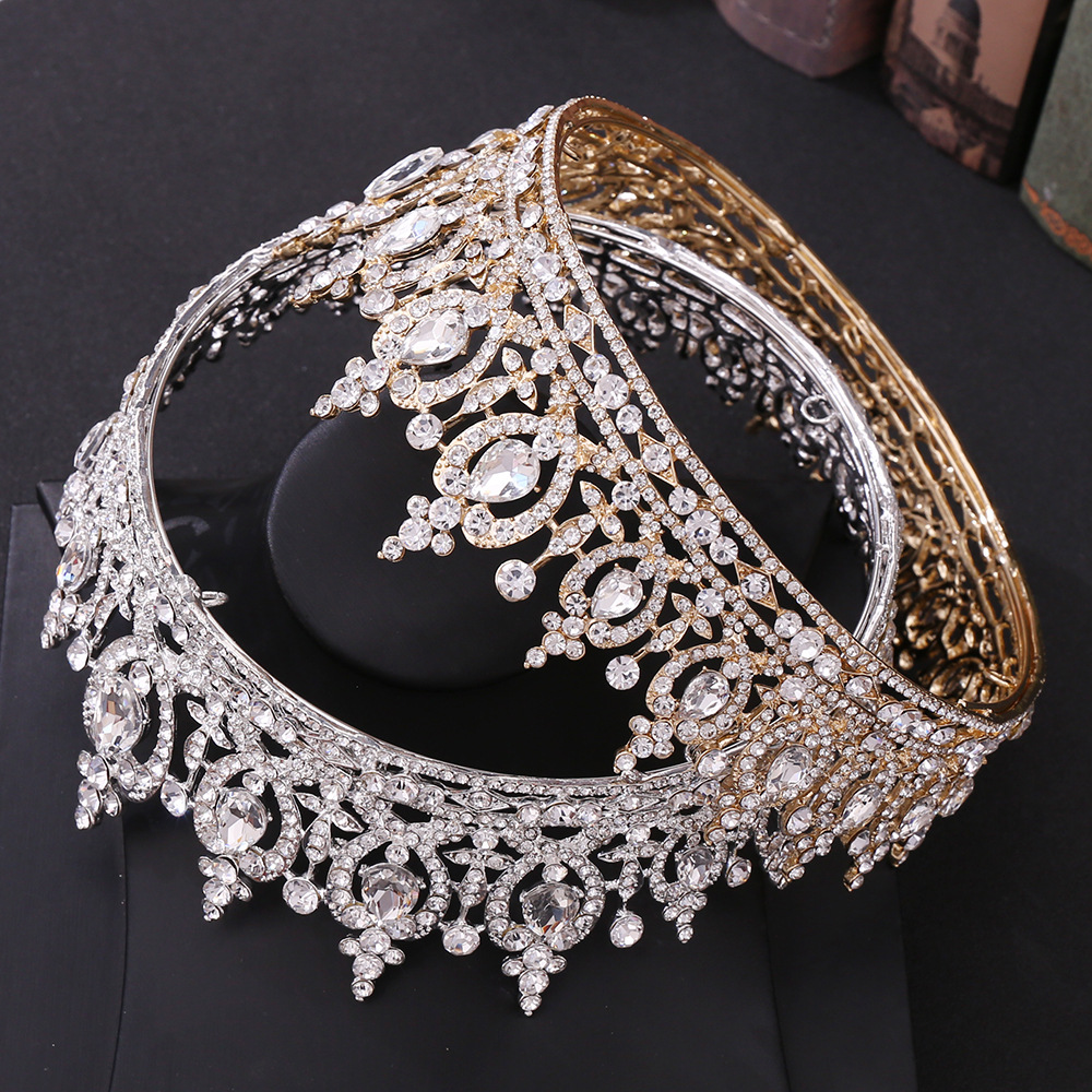 Fashion Crown Alloy Inlay Crystal Rhinestones Crown 1 Piece display picture 2