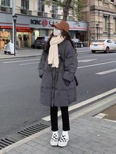 棉服女冬季2025新款感加厚棉袄外套大码慵懒风中长款羽绒棉衣