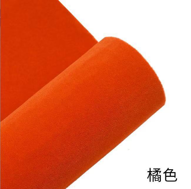 现货加厚背胶自粘绒布加密不干胶植绒布料带背胶礼盒柜台垫底绒布|undefined