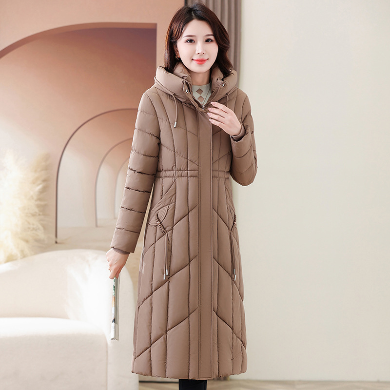 2024 chaqueta de algodón de pluma para mujeres nuevas explosiones de moda coreana sensación de diseño de invierno grueso camisa de algodón rodilla image 8