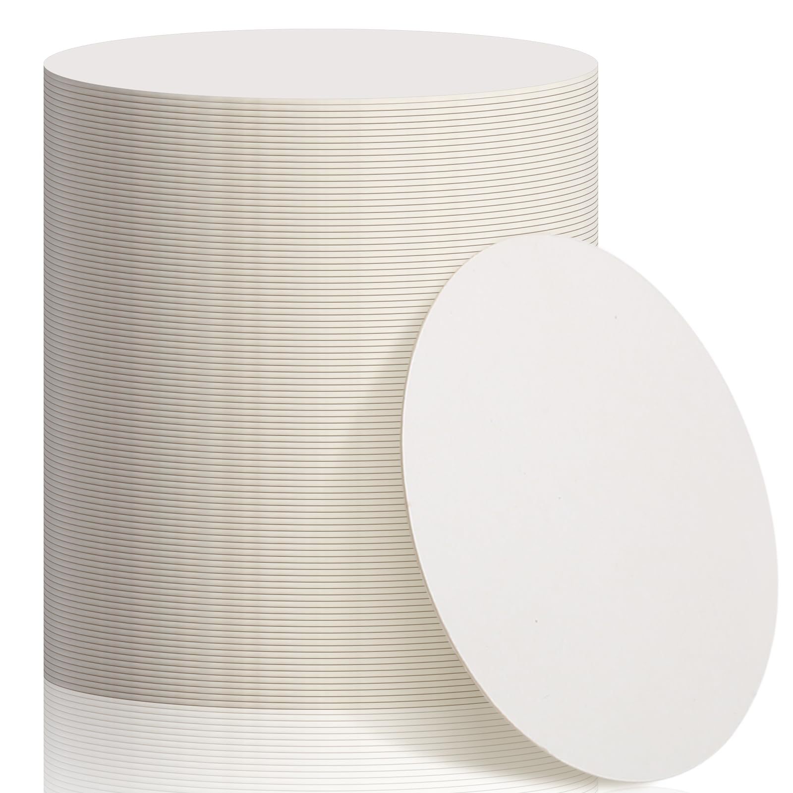 Amazon Cross-Border Bestseller: 100-Pack of Round Cardboard Coasters 4inch Disposable Black and White Round Drink Coasters