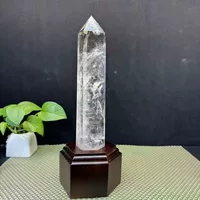 Белая хрустальная колонна Оригинальный камень Природная хрустальная колонна Кристаллическая шестипризма Белая хрустальная колонна украшение