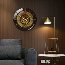 CC124跨境亚马逊圆形挂钟立体亚克力创意时钟卧室客厅家居装饰