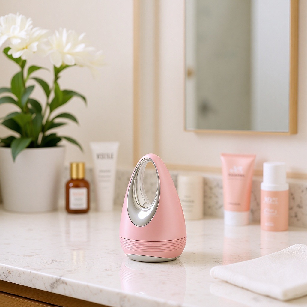 Micro-current red light introduction instrument facial beauty instrument micro-seismic red light water drop introduction instrument small dumbbell gyro introduction instrument