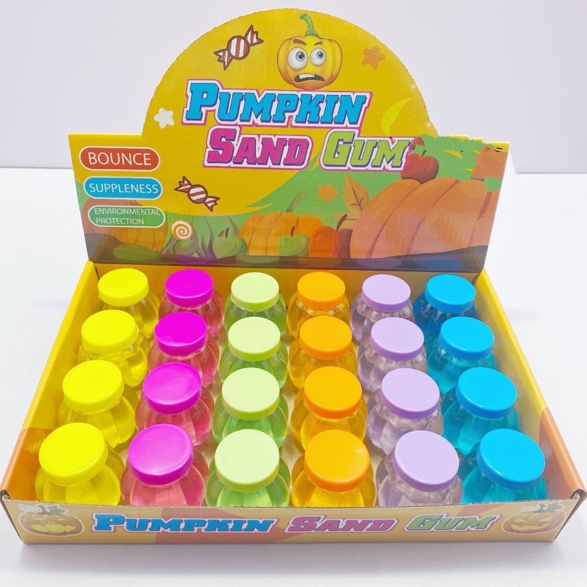 Slime calabaza seis colores cemento falso juguetes para niños ventilación cristal barro babosa barro agua falsa seguridad no tóxica al por mayor