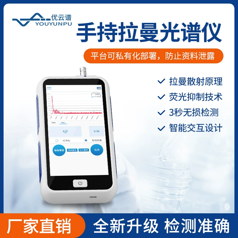 Ручной Рамановская спектрометрия Анализатор Рамановской спектрометрии Портативный Рамановская спектроскопическая аналитическая прибор для неразрушающего контроля