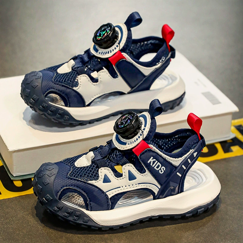 Сандалии для мальчиков лето 2025 новый стиль детская обувь спортивная пляжная обувь