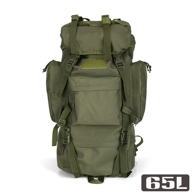 Рюкзак для альпинизма, прямые продажи с фабрики, мужской и женский, большой вместимости 65 л, водонепроницаемый, для кемпинга и активного отдыха на природе.
