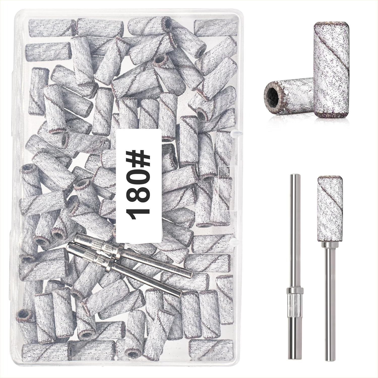 Mini anillo de arena pulido de uñas, eje de acero inoxidable de alta calidad, herramienta especial para tienda de uñas, anillo de arena resistente al desgaste de alta resistencia