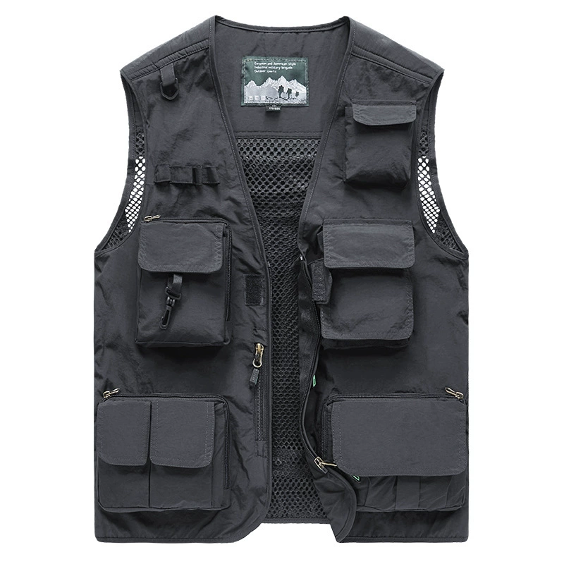 Travel summer vest, thin autumn jacket, plus size