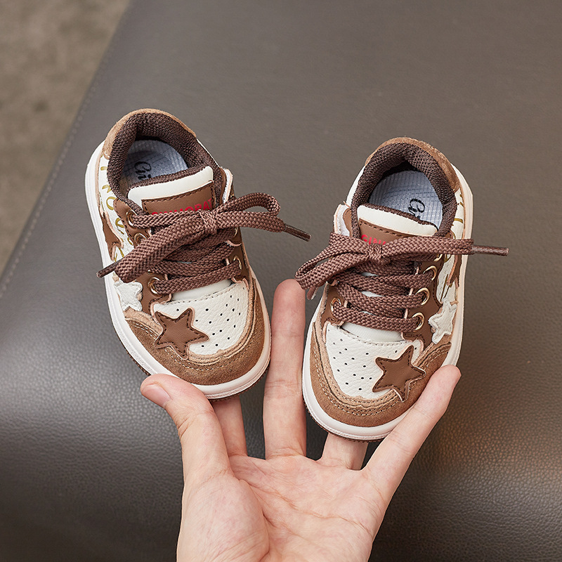 Παιδικά παπούτσια κρίκετ Ανοιξιάτικα και φθινοπωρινά Παπούτσια για αγόρια για νήπια 1 έως 3 ετών για κορίτσια Casual Παπούτσια Μαλακή ευέλικτη σόλα_voghion.com