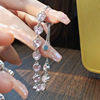 Bracelet heart-shaped, zirconium, summer jewelry, light luxury style