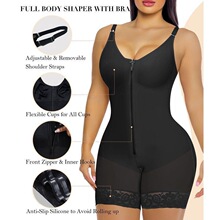R 76826 Waist Shaping Bodysuit Zipper Design ����������