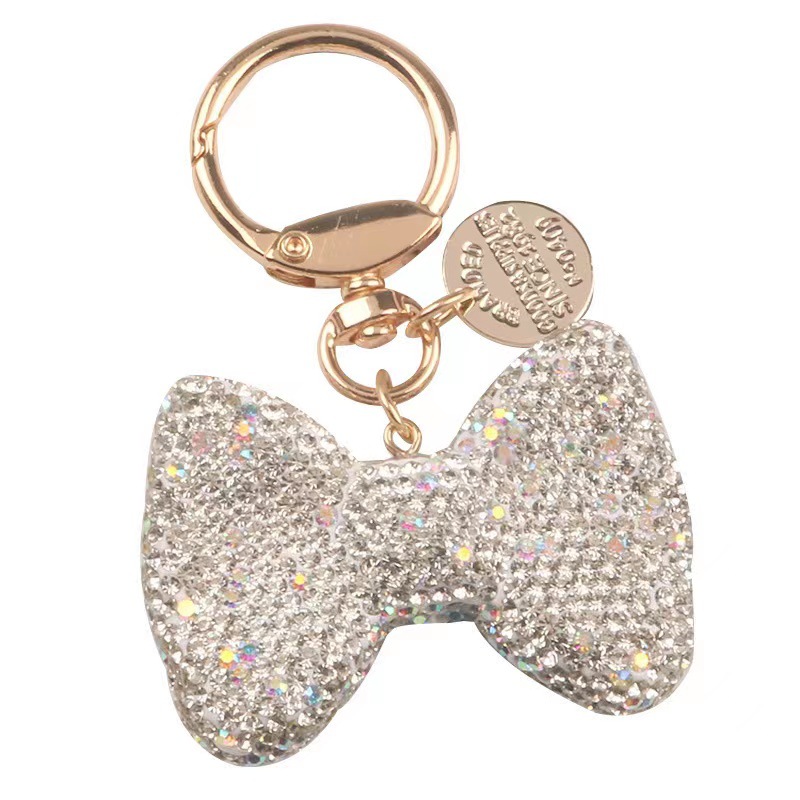 Cartoon Style Bow Knot Alloy Inlay Zircon Women's Keychain display picture 6