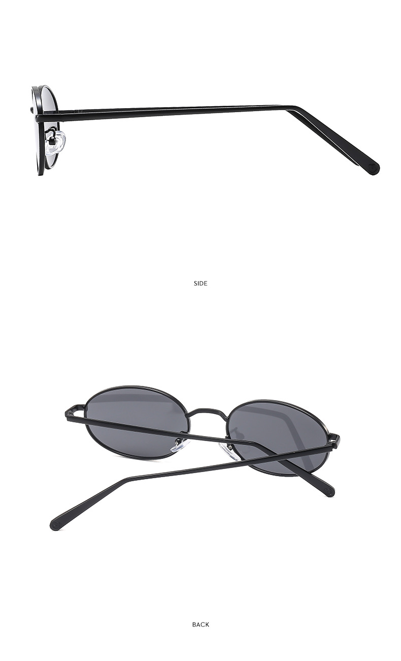45g Weight Full Frame Glasses Structure Sunglasses Classification PC, UV400 Protection Lens Material Oval Frame Glasses Style Outdoor, Travel Occasion Solid Color Pattern Unisex Gender Streetwear Style Streetwear Solid Color PC UV400 Protection Oval Frame Full Frame Women's Sunglasses 11
