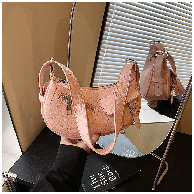 Underarm trendy and fashionable dumpling bag for women, simple and versatile Korean style single-shoulder bag, 2025 new niche design crossbody bag undefined
