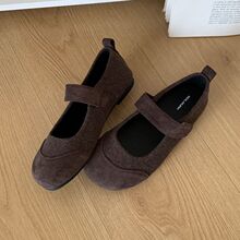 复古丑萌可爱圆头玛丽珍鞋女2025秋季新款森系文艺百搭配裙子单鞋