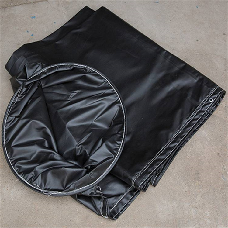 PVC ignífugo doble resistente a la presión positiva guía de aire tela de recubrimiento de plástico guía de aire de presión positiva guía de aire de mina de carbón tela guía de aire