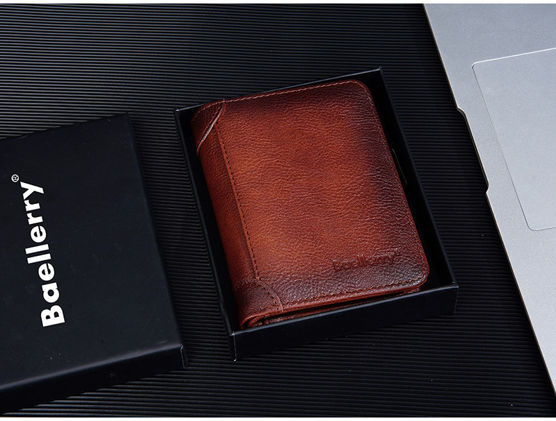69g Weight Polyester Lining Material Zipper Closure Type Small Wallets Bags Type 1 Piece Quantity Daily Occasion Pu Leather Material Solid Color Pattern All Seasons Season Men's Gender Sewing Thread Design Business Style Square Shape Men's Solid Color Pu Leather Zipper Small Wallets 14