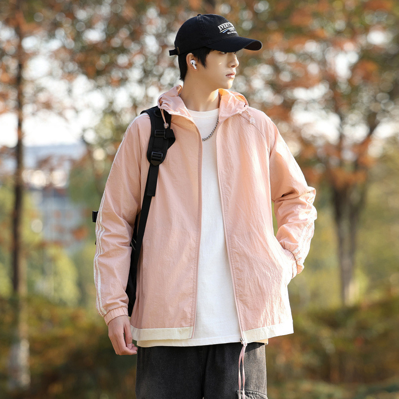 Fábrica de montaña ropa de protección solar para mujeres de verano nuevo anti-UV manga larga chaqueta con capuchón ligera delgada hombre 7706