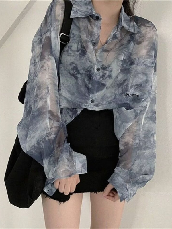 New Chinese N Chinese Style Dark Black Button Design Niche Dark Flower Corduroy Shirt T-Shirt Female Perspective Royal Sister Style New Chinese N Chinese Style Dark Black Button Design Niche Dark Flower Corduroy Shirt T-Shirt Female Perspective Royal Sister Style