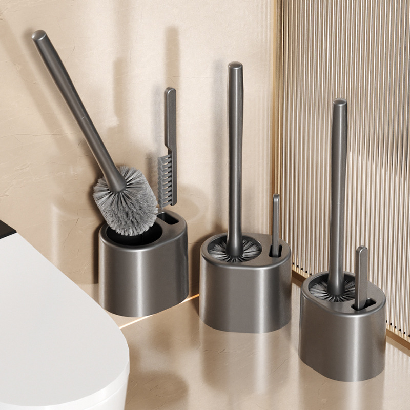 Cepillo de inodoro para el hogar sin esquinas muertas Cepillo de pared para el inodoro para la limpieza del inodoro