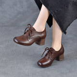 以一 Комфортная обувь для матери для отдыха, туфли, тренд сезона, из натуральной кожи