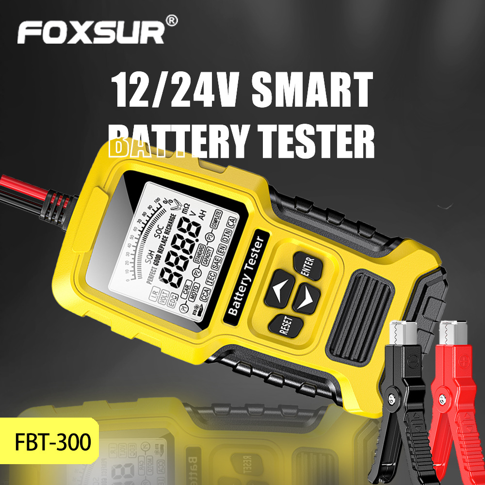 二代汽车摩托车电池检测仪12v24v蓄电池电瓶寿命内阻容量测试仪