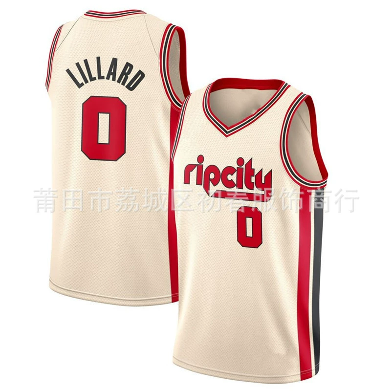 Trail Blazers 0#Лиллард 3#Маккаллум вышитая баскетбольная джерси 00#Антони джерси