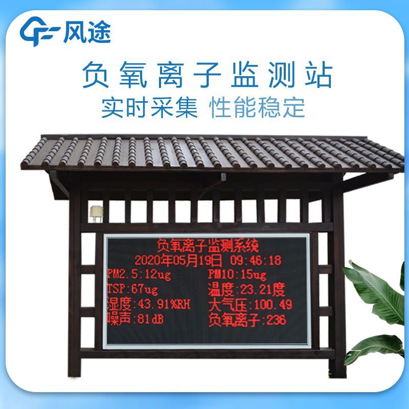 负氧离子监测系统景区公园气象站景点负氧离子在线监测系统