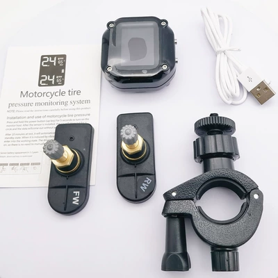Motorcycle Tire Pressure Monitor with Tire pressure monitoring system - m5-built-in-straight-head