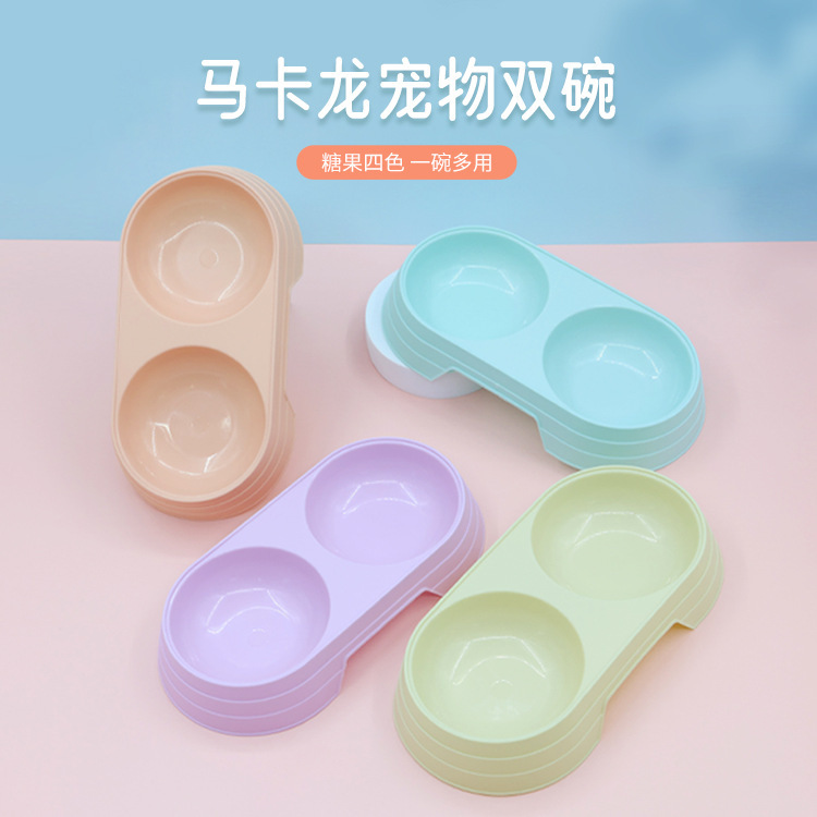 Pet Double Bowl Wholesale Cat Bowl Pet Double Bowl Cat Basin Macaroon Candy Color Pet Feeding Basin Maca Pet Bowl Pet Double Bowl Wholesale Cat Bowl Pet Double Bowl Cat Basin Macaroon Candy Color Pet Feeding Basin Maca Pet Bowl