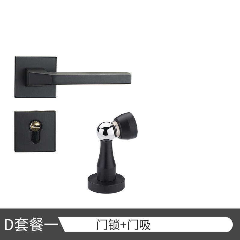 Cerradura de la puerta del Hogar Universal mudo cerradura de la puerta interior manija de la puerta hardware de la puerta de acero inoxidable dormitorio cerradura de la puerta dividida