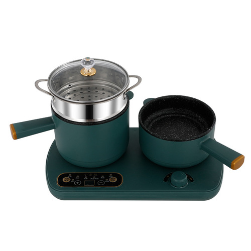 Multifunctional cooking pot, household small breakfast machine, double-oven multi-purpose electric cooking pot, electric frying pan split