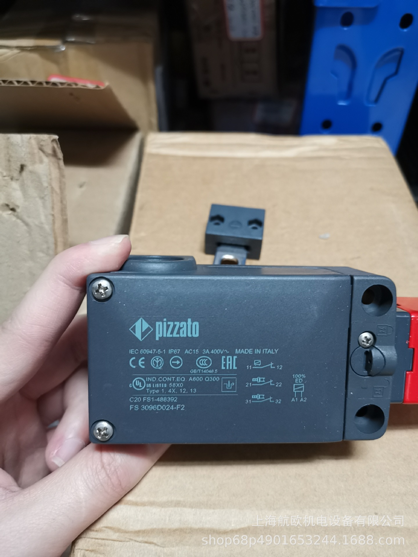 PIZZATO门锁FS 3096D024，CSAR-20V024，VF KEYF1，VF B501