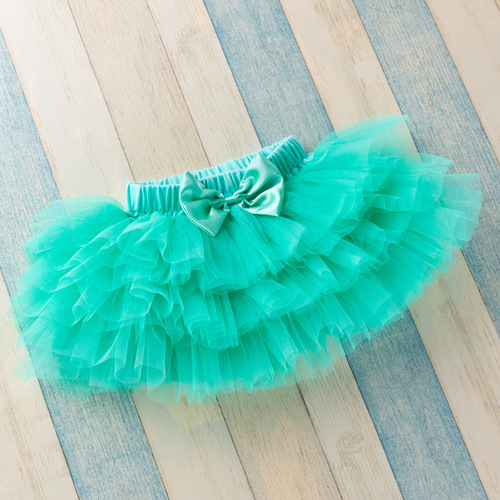 Factory direct sales girls' stylish skirt solid color six-layer mesh princess skirt baby skirt baby tutu skirt