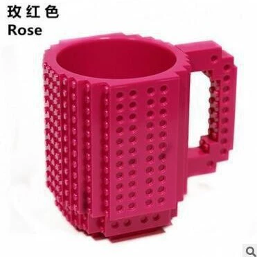 Кофейная кружка ручной работы в стиле Lego различных ярких цветов, вместимостью 350 мл, уникальный дизайн