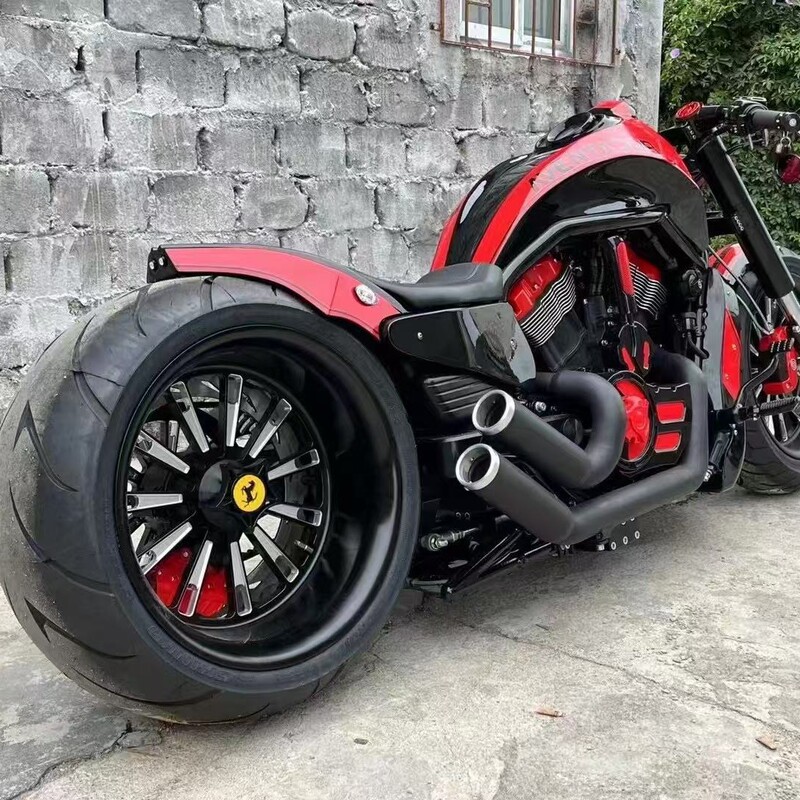 Harley Wolverine 1250Cc V-Cylinder Retro Pneumatic Lift Shock Absorption 360 Wide Tire Motorcycle