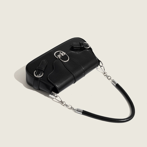 Commuting sweet armpit bag 2024 new summer retro lock shoulder flip bag niche design crossbody bag