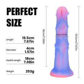 亚马逊sex toy硅胶夜光马屌女用自慰器性玩具大鸡吧仿真阳具dildo