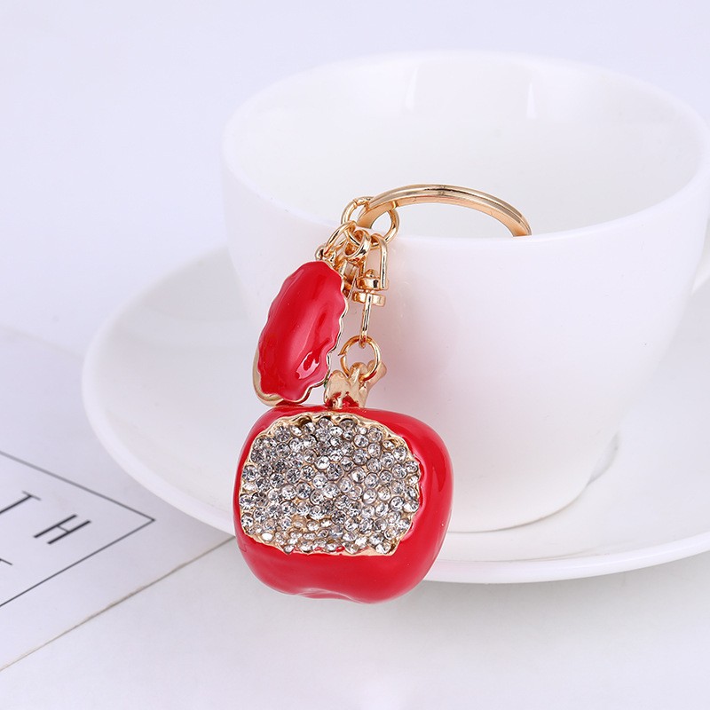 Llavero de cereza esmaltado personalizable